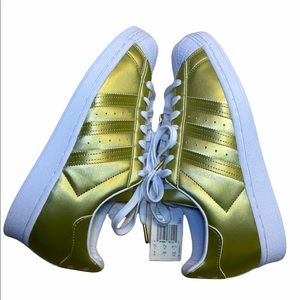 Adidas Originals Superstar Gold Metallic Sneakers
